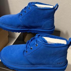 New Ugg Australia Unisex Kids Neumel ll Chukka Boots Size 4 (Blue)